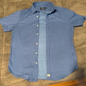 Vineyard Vines Men's Blue Short Sleeve Summer Style - Size M - Like New